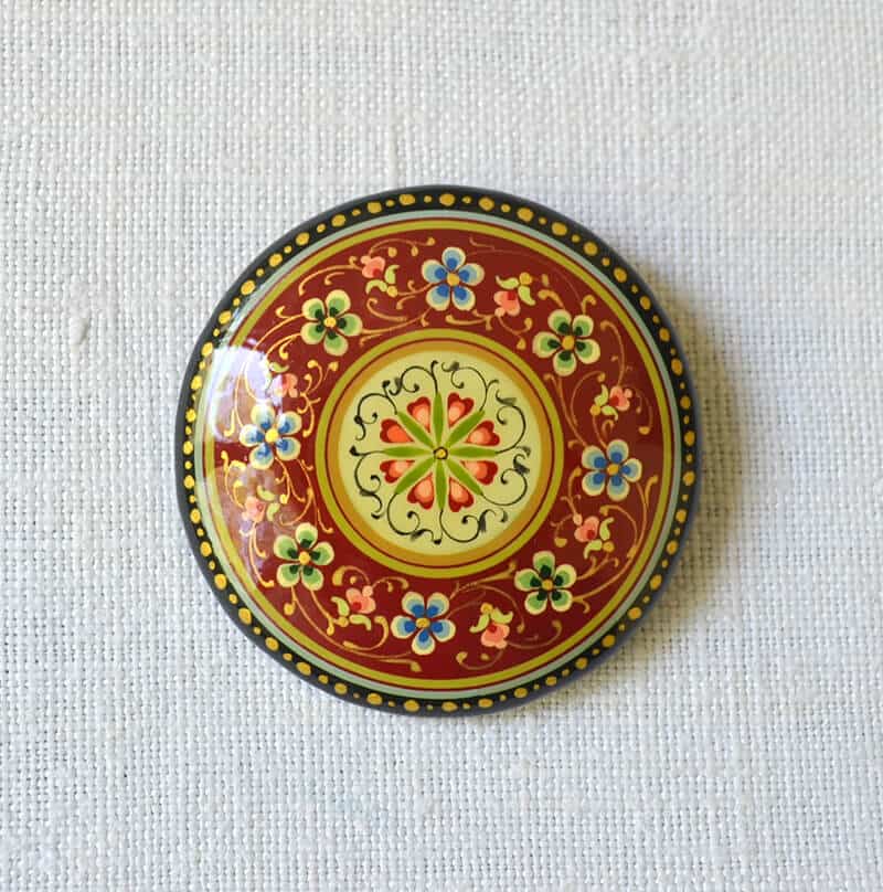 UzbekAlive’s Unique Artisan handpainted Brooch